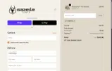 Gazelle Tents coupon verification screenshot