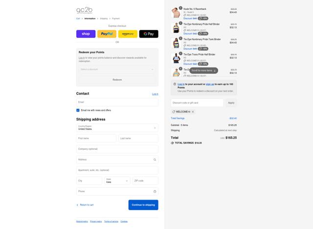 GC2B checkout page showing GC2B discount code box | Screenshot taken by SimplyCodes community member on Sep 4, 2025
