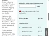 GE Appliance Parts coupon verification screenshot