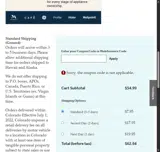 GE Appliance Parts coupon verification screenshot