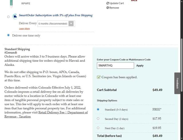 GE Appliance Parts checkout page showing GE Appliance Parts coupon code box | Screenshot taken by SimplyCodes community member on Sep 26, 2025