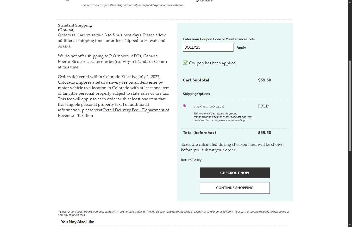 GE Appliance Parts checkout page showing GE Appliance Parts coupon code box | Screenshot taken by SimplyCodes community member on Dec 18, 2025