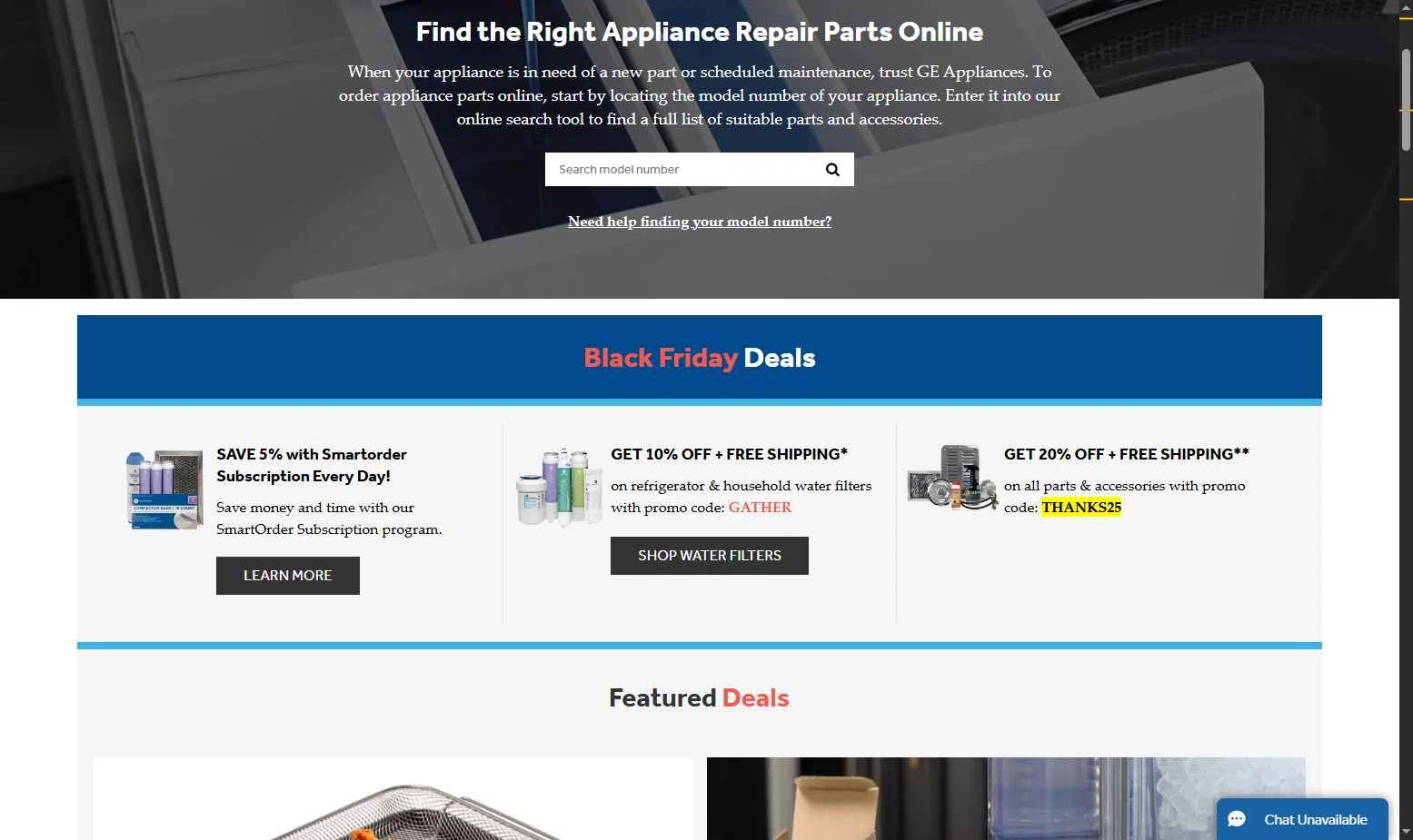 GE Appliance Parts checkout page showing GE Appliance Parts coupon code box | Screenshot taken by SimplyCodes community member on Dec 1, 2025