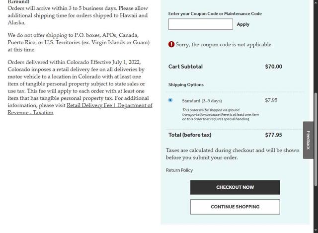GE Appliance Parts checkout page showing GE Appliance Parts coupon code box | Screenshot taken by SimplyCodes community member on Sep 9, 2025