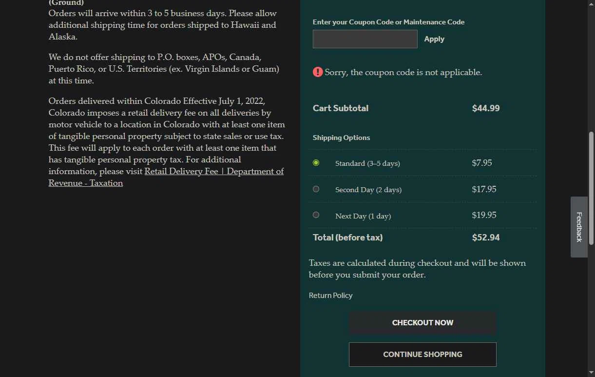 GE Appliance Parts checkout page showing GE Appliance Parts coupon code box | Screenshot taken by SimplyCodes community member on Dec 25, 2025