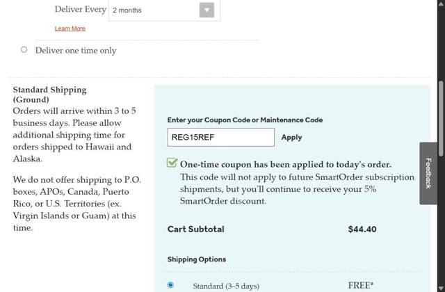 GE Appliance Parts checkout page showing GE Appliance Parts coupon code box | Screenshot taken by SimplyCodes community member on Aug 25, 2025
