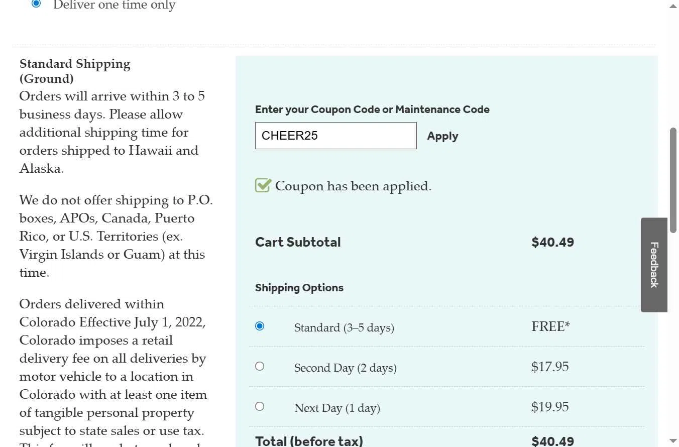 GE Appliance Parts checkout page showing GE Appliance Parts coupon code box | Screenshot taken by SimplyCodes community member on Dec 31, 2025