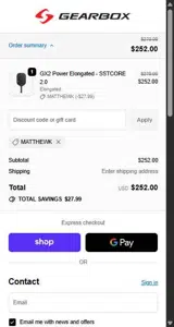 MATTHEWK coupon verification screenshot
