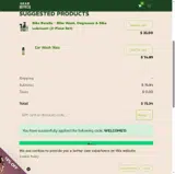 WELCOME15 coupon verification screenshot