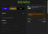 GEAR50 coupon verification screenshot