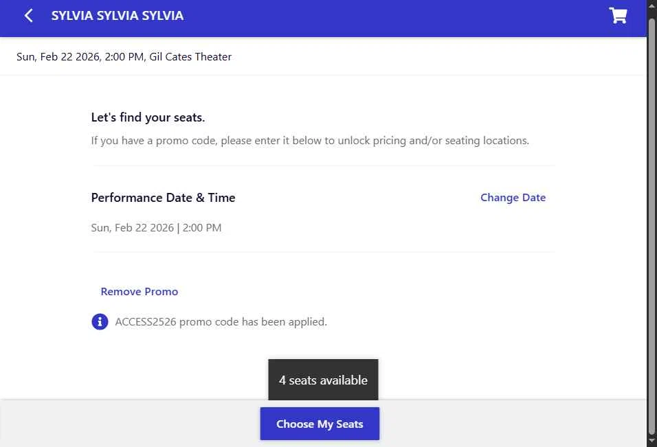 Geffen Playhouse checkout page showing Geffen Playhouse promo code box | Screenshot taken by SimplyCodes community member on Dec 29, 2025