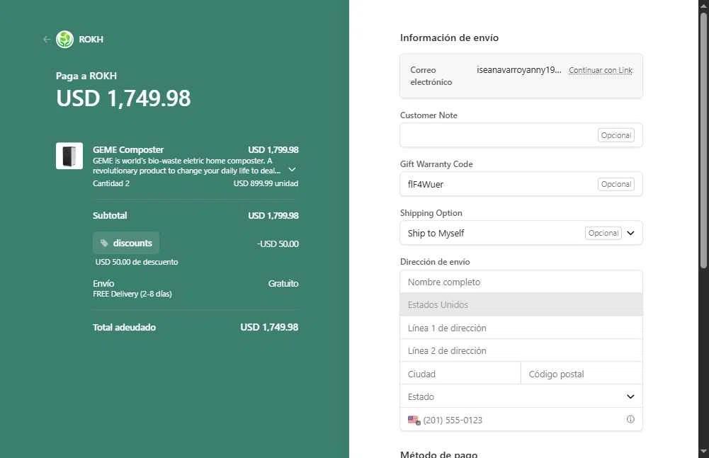 GEME checkout page showing GEME promo code box | Screenshot taken by SimplyCodes community member on Jan 9, 2026