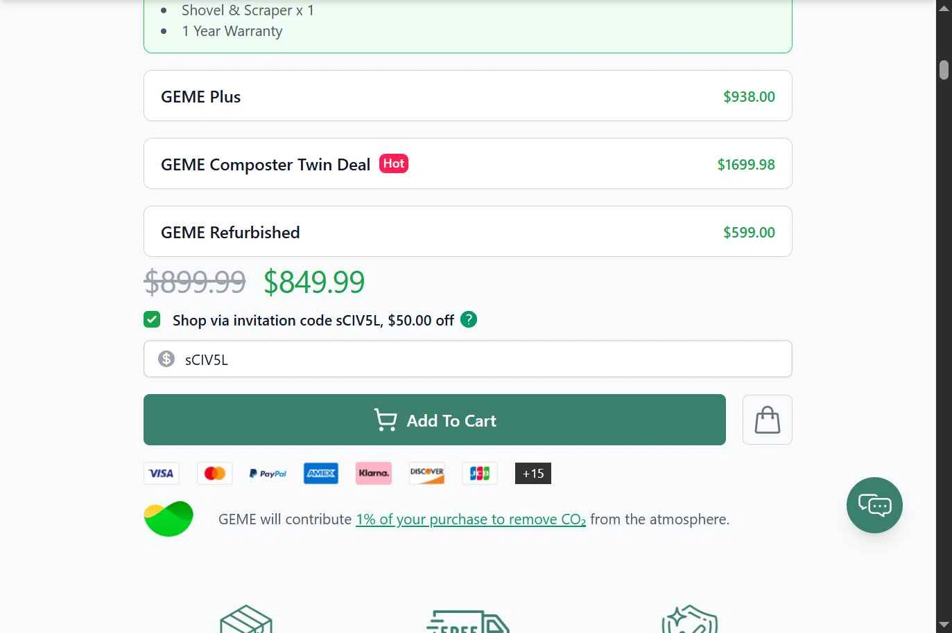 GEME checkout page showing GEME promo code box | Screenshot taken by SimplyCodes community member on Oct 14, 2025