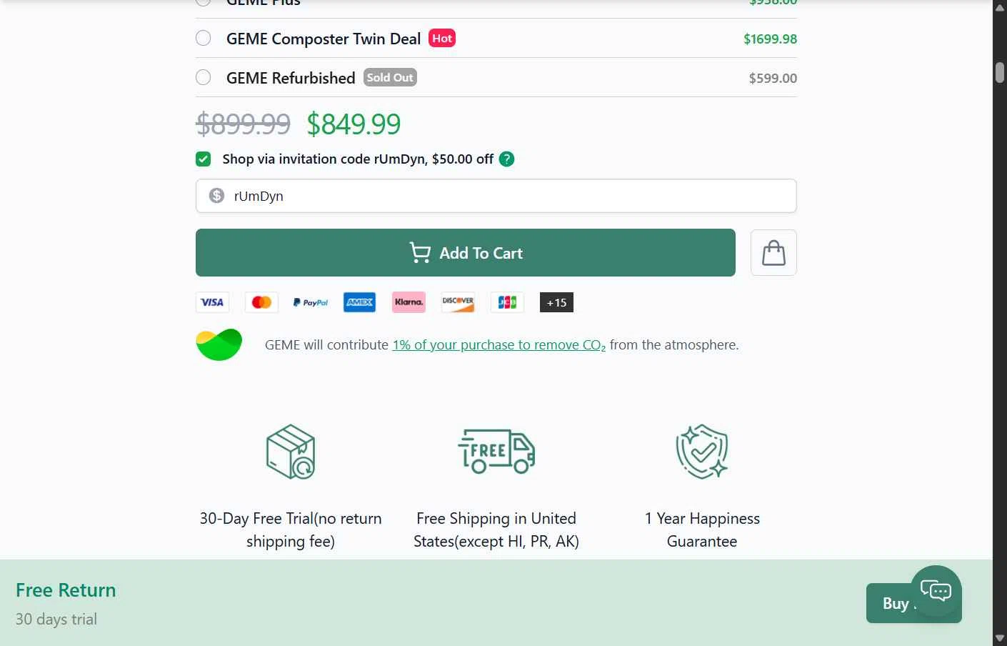GEME checkout page showing GEME promo code box | Screenshot taken by SimplyCodes community member on Aug 17, 2025