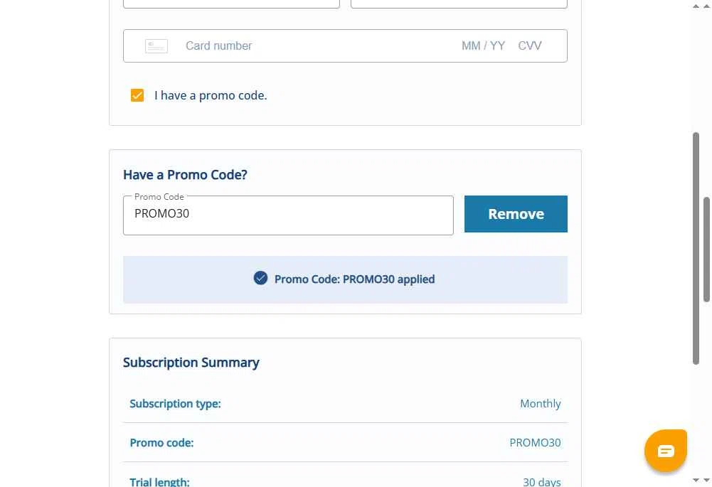 Gemiini Systems checkout page showing Gemiini Systems promo code box | Screenshot taken by SimplyCodes community member on Jan 8, 2026