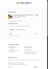 SALE30 coupon verification screenshot
