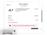 4JULY coupon verification screenshot