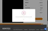 Gentex Corporation coupon verification screenshot
