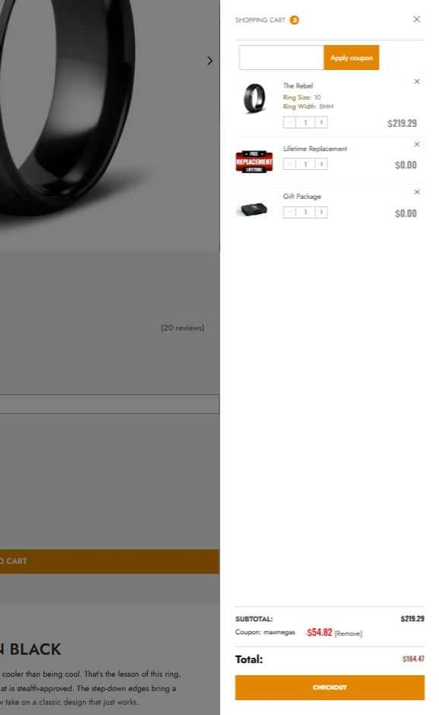 gentlebands checkout page showing gentlebands coupon code box | Screenshot taken by SimplyCodes community member on Aug 3, 2025