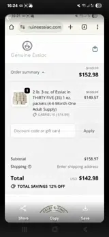 GABRIEL10 coupon verification screenshot