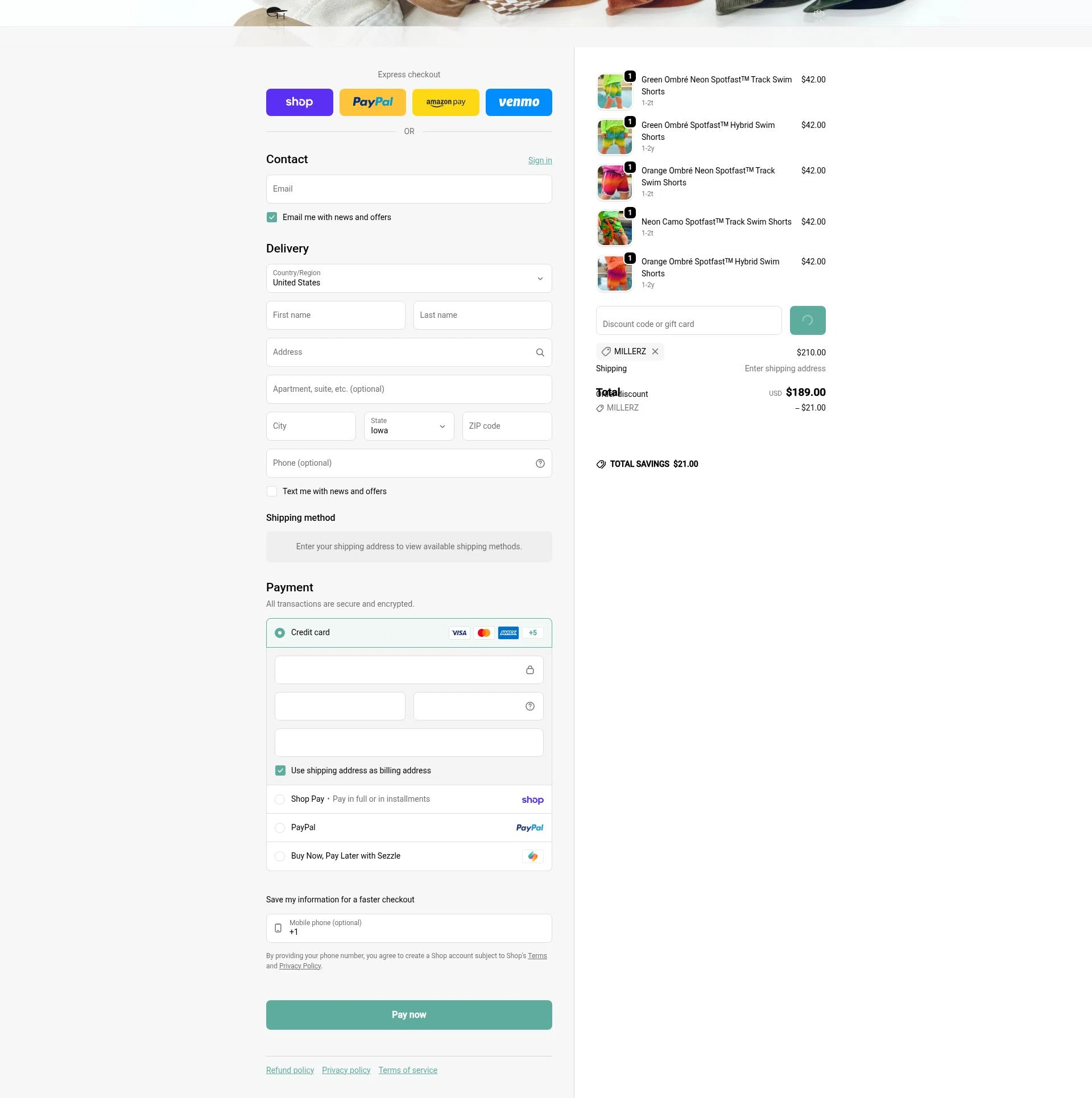 George Hats checkout page showing George Hats coupon code box | Screenshot taken by SimplyCodes community member on Feb 12, 2026