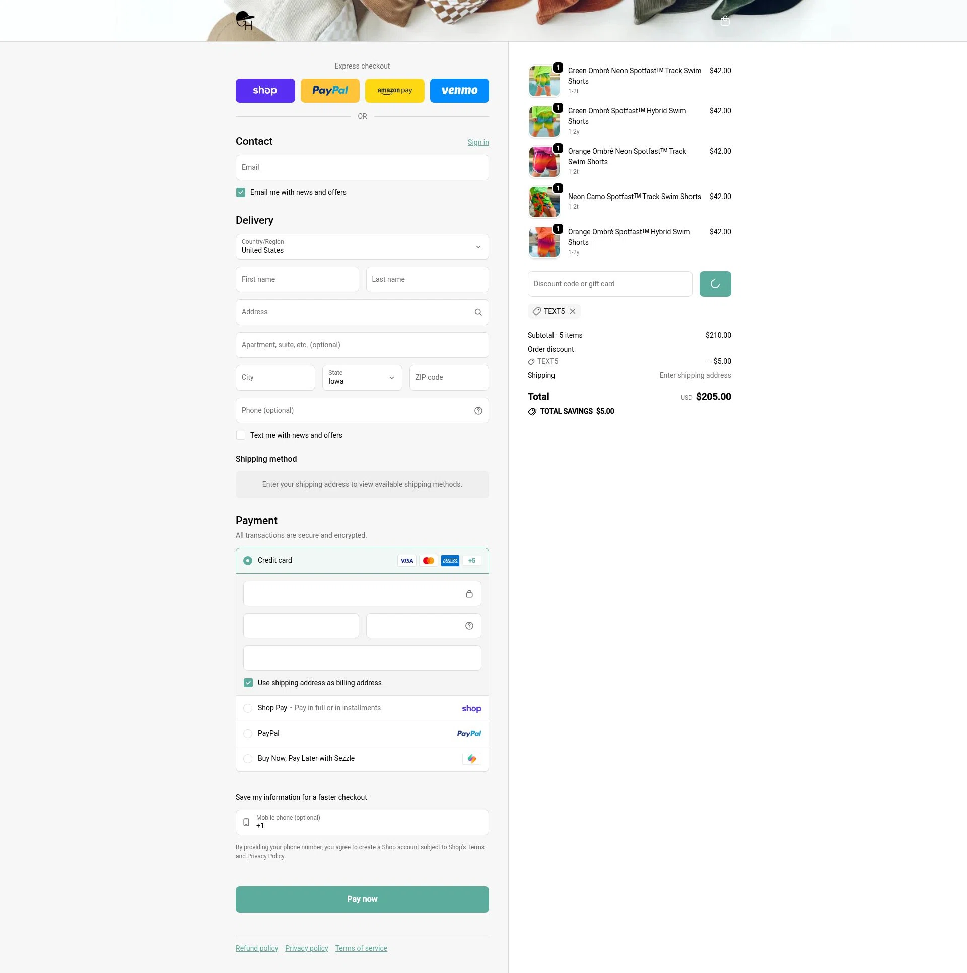 George Hats checkout page showing George Hats coupon code box | Screenshot taken by SimplyCodes community member on Feb 12, 2026