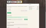 German Food Box coupon verification screenshot
