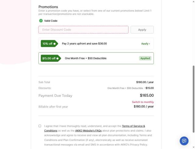 AKKO checkout page showing AKKO coupon code box | Screenshot taken by SimplyCodes community member on Jul 24, 2025