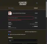 Cosmic Dealer coupon verification screenshot