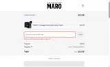 MARO coupon verification screenshot