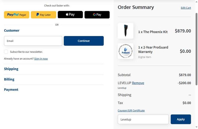 The Phoenix checkout page showing The Phoenix promo code box | Screenshot taken by SimplyCodes community member on Aug 18, 2025