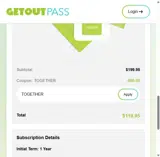 TOGETHER coupon verification screenshot