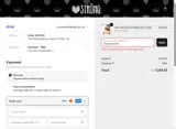 Strung coupon verification screenshot