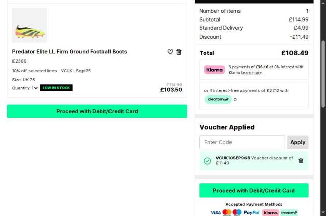 Get The Label checkout page showing Get The Label discount code box | Screenshot taken by SimplyCodes community member on Sep 11, 2025