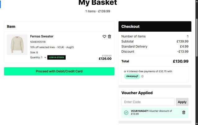 Get The Label checkout page showing Get The Label discount code box | Screenshot taken by SimplyCodes community member on Aug 1, 2025