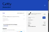 GETTY10 coupon verification screenshot