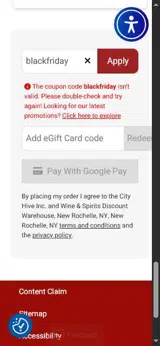 blackfriday coupon verification screenshot