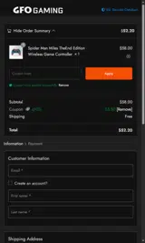 q10% coupon verification screenshot