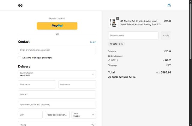 GG checkout page showing GG promo code box | Screenshot taken by SimplyCodes community member on Aug 14, 2025
