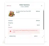 WEBCAT25G coupon verification screenshot