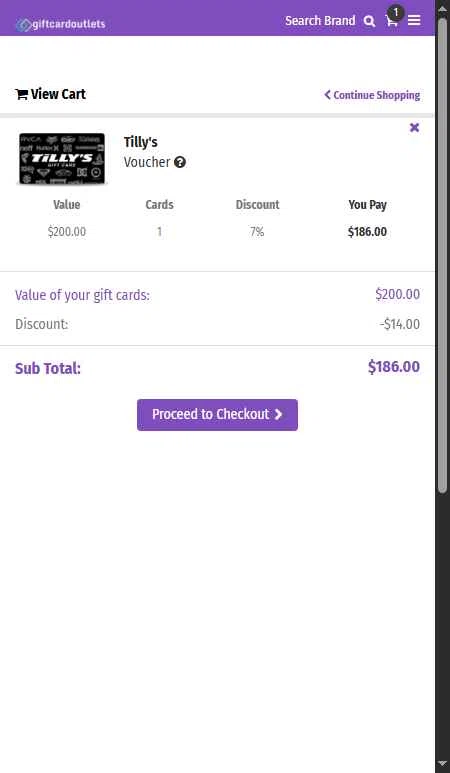 GiftCardOutlets checkout page showing GiftCardOutlets coupon code box | Screenshot taken by SimplyCodes community member on Sep 18, 2025