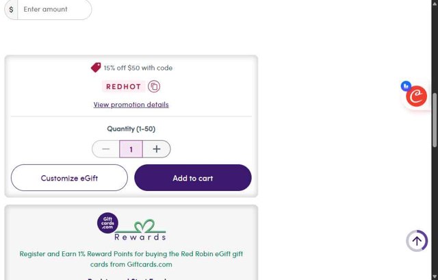 GiftCards.com checkout page showing GiftCards.com promo code box | Screenshot taken by SimplyCodes community member on Aug 21, 2025