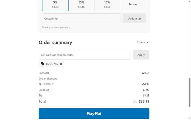 GiftLab checkout page showing GiftLab discount code box | Screenshot taken by SimplyCodes community member on May 9, 2025