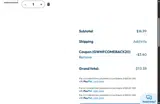 GWMFCOMEBACK20 coupon verification screenshot