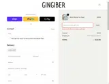 Gingiber coupon verification screenshot