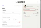 Gingiber coupon verification screenshot