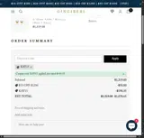 Gingiberi coupon verification screenshot