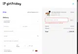 Girl Friday coupon verification screenshot