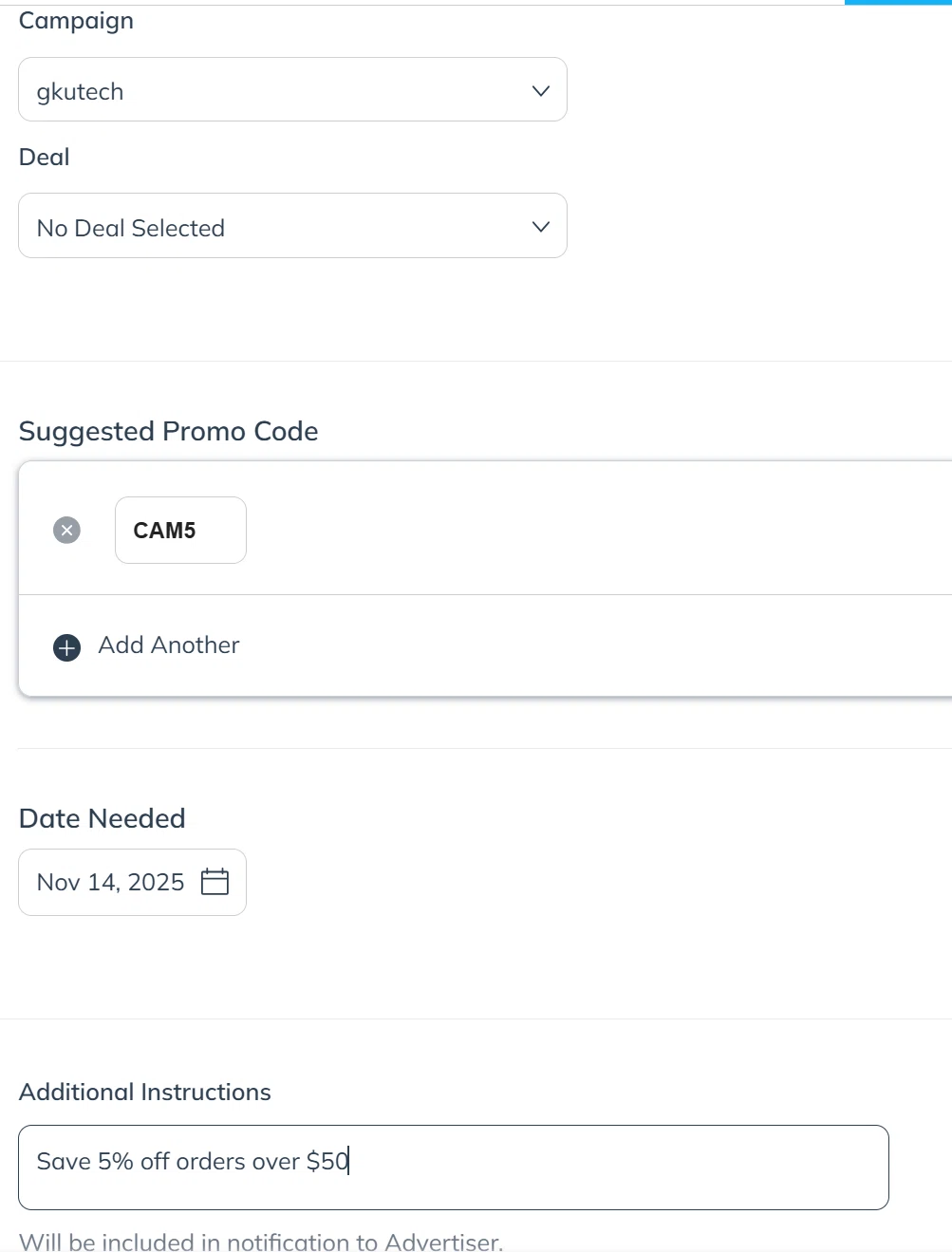 GKU Tech promo code screenshot showing code CAM5 applied at GKU Tech checkout page. Uploaded by SimplyCodes community member SmartBoss on Nov 19, 2025