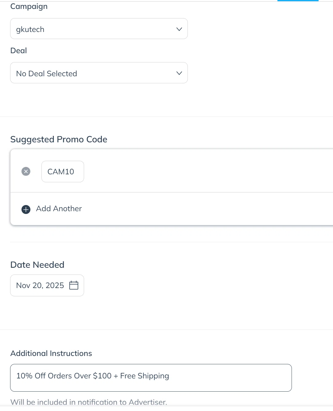 GKU Tech promo code screenshot showing code CAM10 applied at GKU Tech checkout page. Uploaded by SimplyCodes community member SmartBoss on Nov 19, 2025